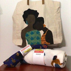 African American Women Tote Bag and Fabric Gift Set